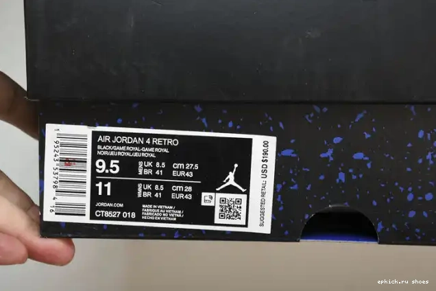 Cheap Game Jordan Retro Black Royal 4 CT8527-018 0622